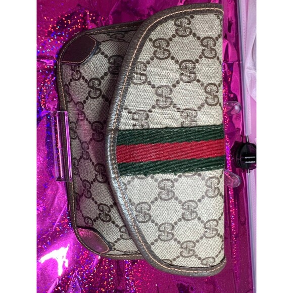 Gucci Supreme Canvas red Sheri pouch - Picture 4 of 12